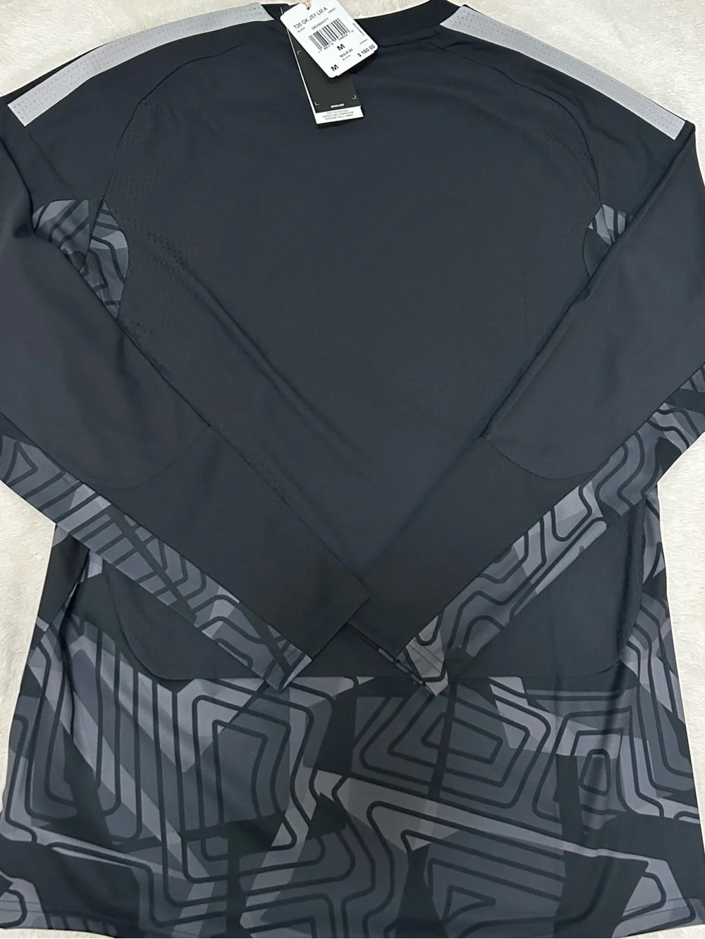 New Adidas Tiro 26 Goalkeeper Long Sleeve Size M Men’s Jersey Black Style KB6691